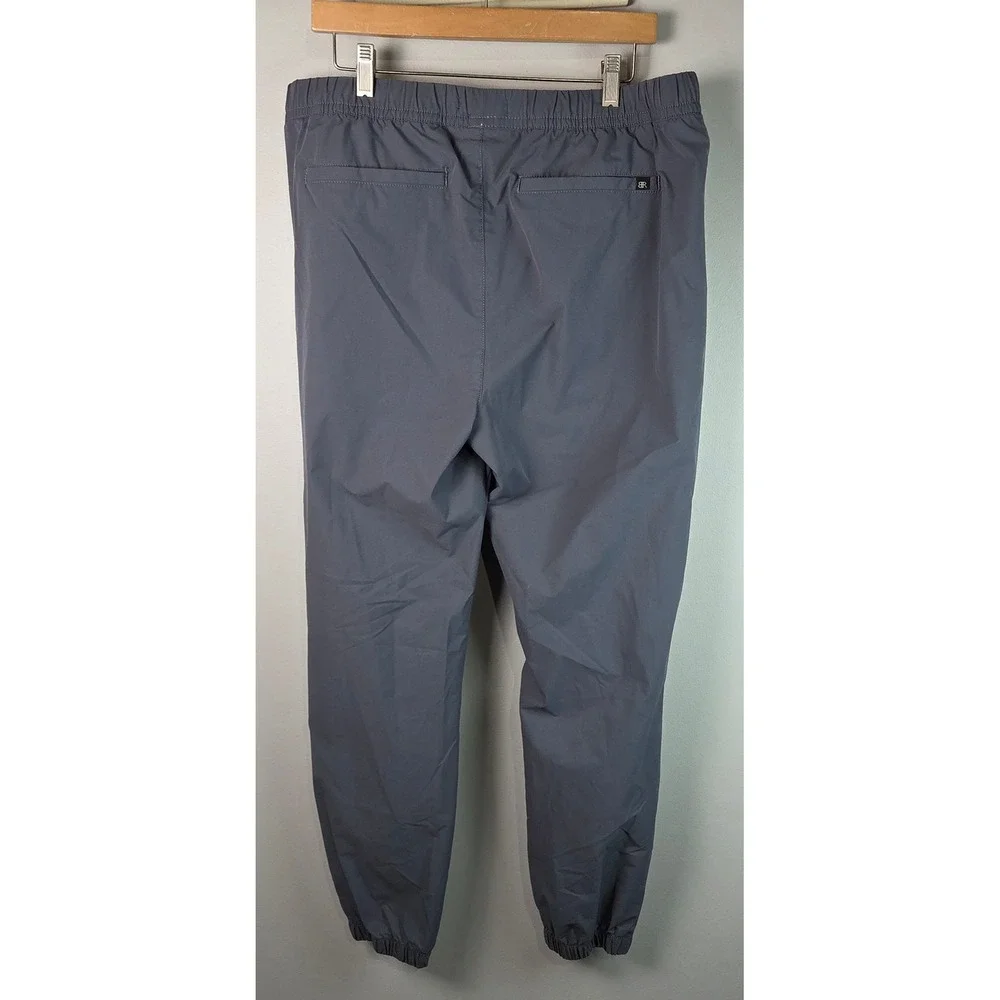 Banana Republic Jogger Pants Mens L Gray Excellent Elastic Waist Tech Trousers
